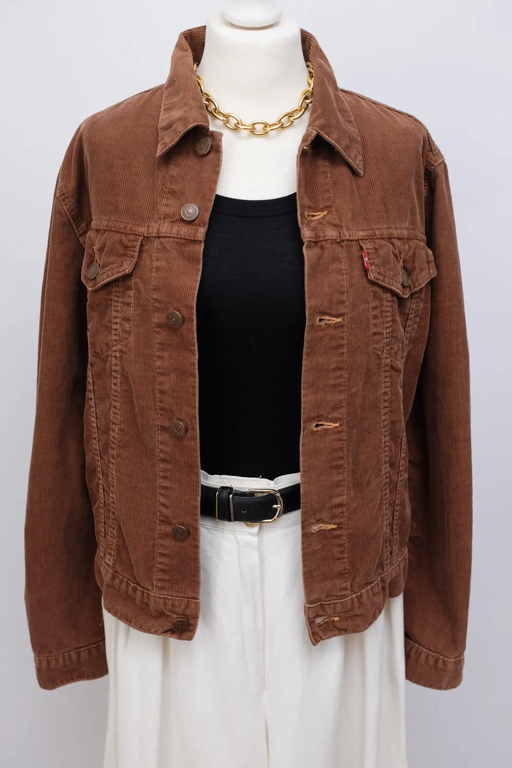 CORDUROY CHOCOLATE LEVIS JACKET