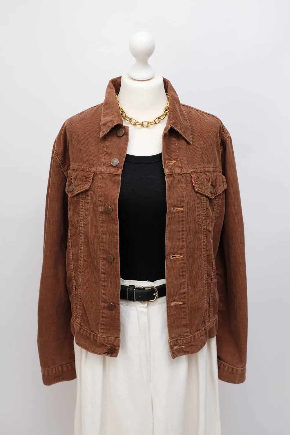 CORDUROY CHOCOLATE LEVIS JACKET