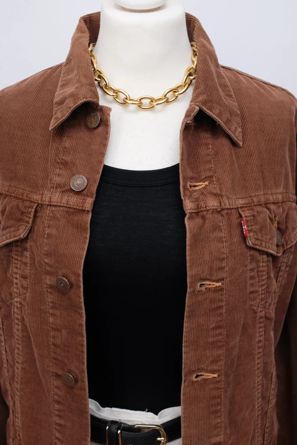 CORDUROY CHOCOLATE LEVIS JACKET