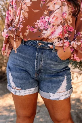 Distressed Denim Shorts (PS)