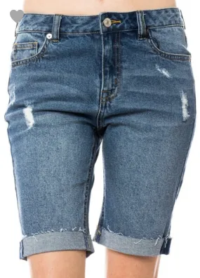 Distressed Jean Short