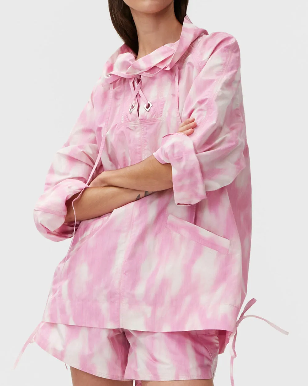 Dreamy Daze Phlox Oversized Anorak