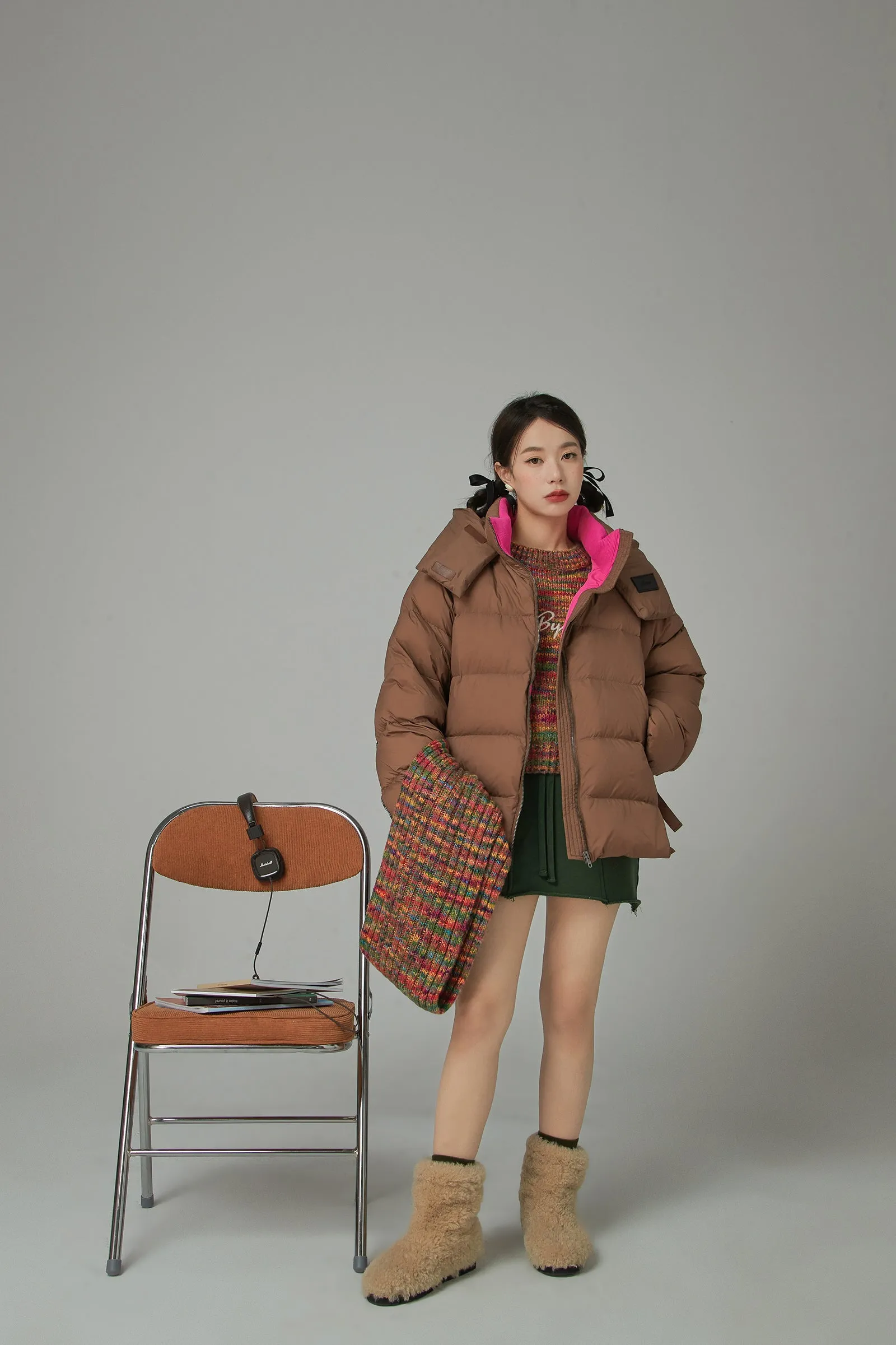 Fast Forward Oversized Hooded Padded Jacket