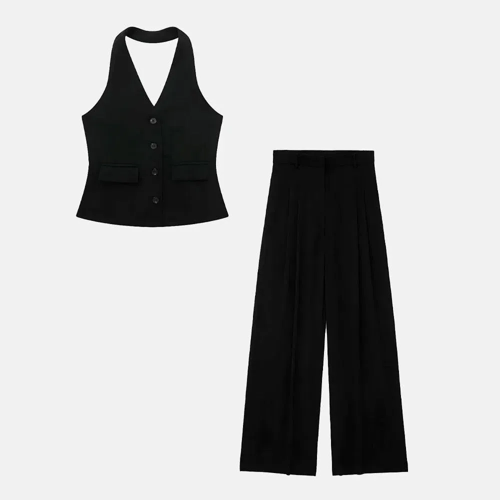 Fiordena – Sleek design – Vest and trousers set