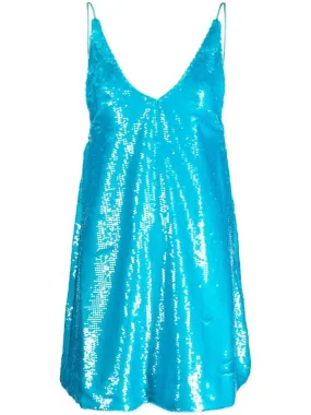 GANNI Dresses Clear Blue