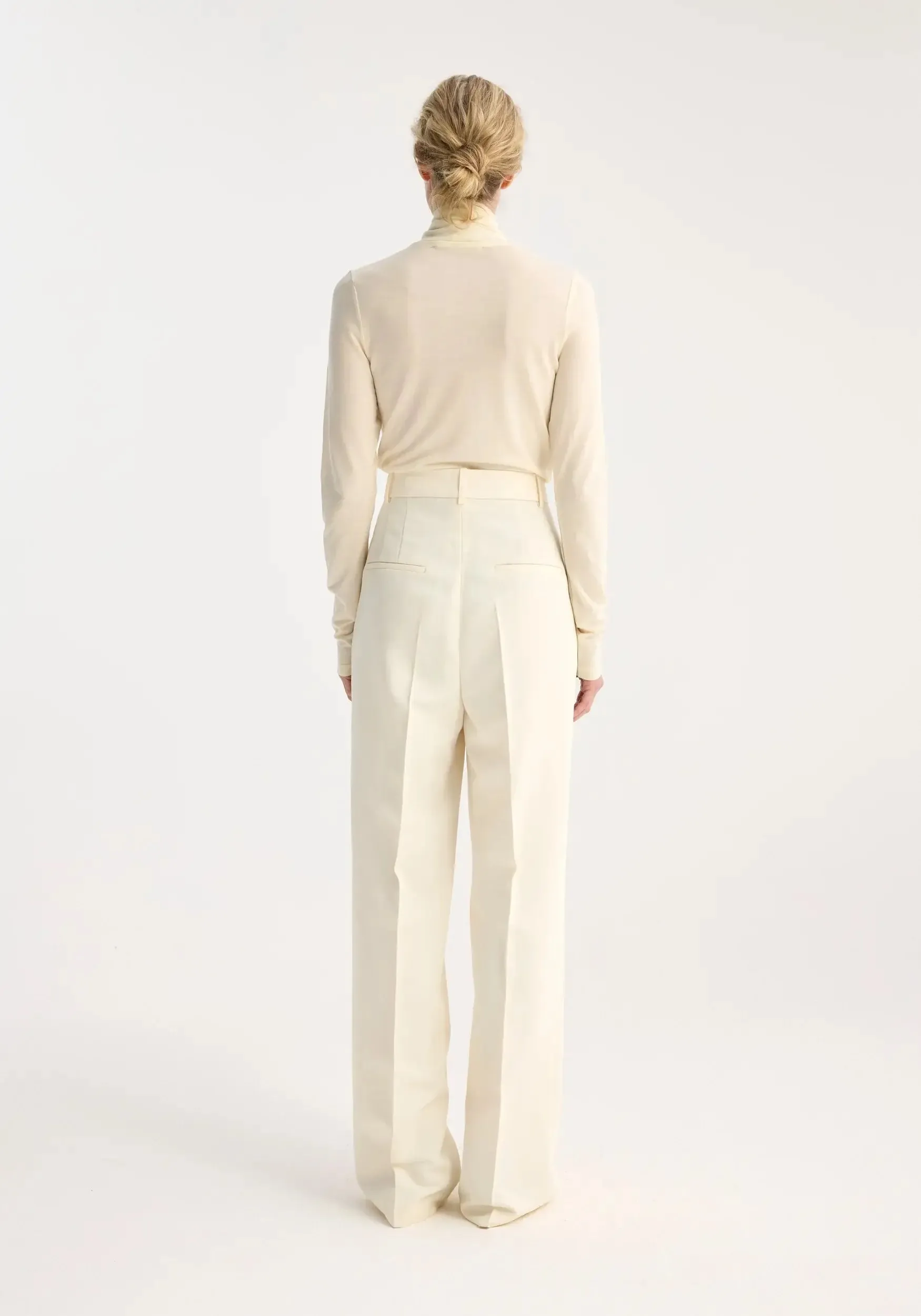 HIGH-WAIST TAILORED TROUSERS