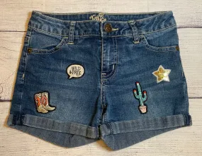 Justice Girls Jean shorts Western Style size 12 slim