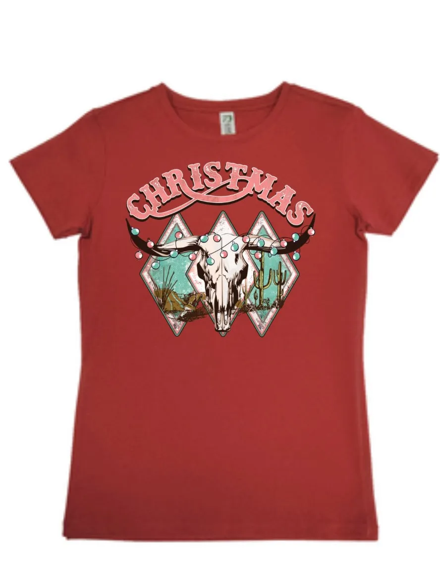 Kids Western Christmas Tee