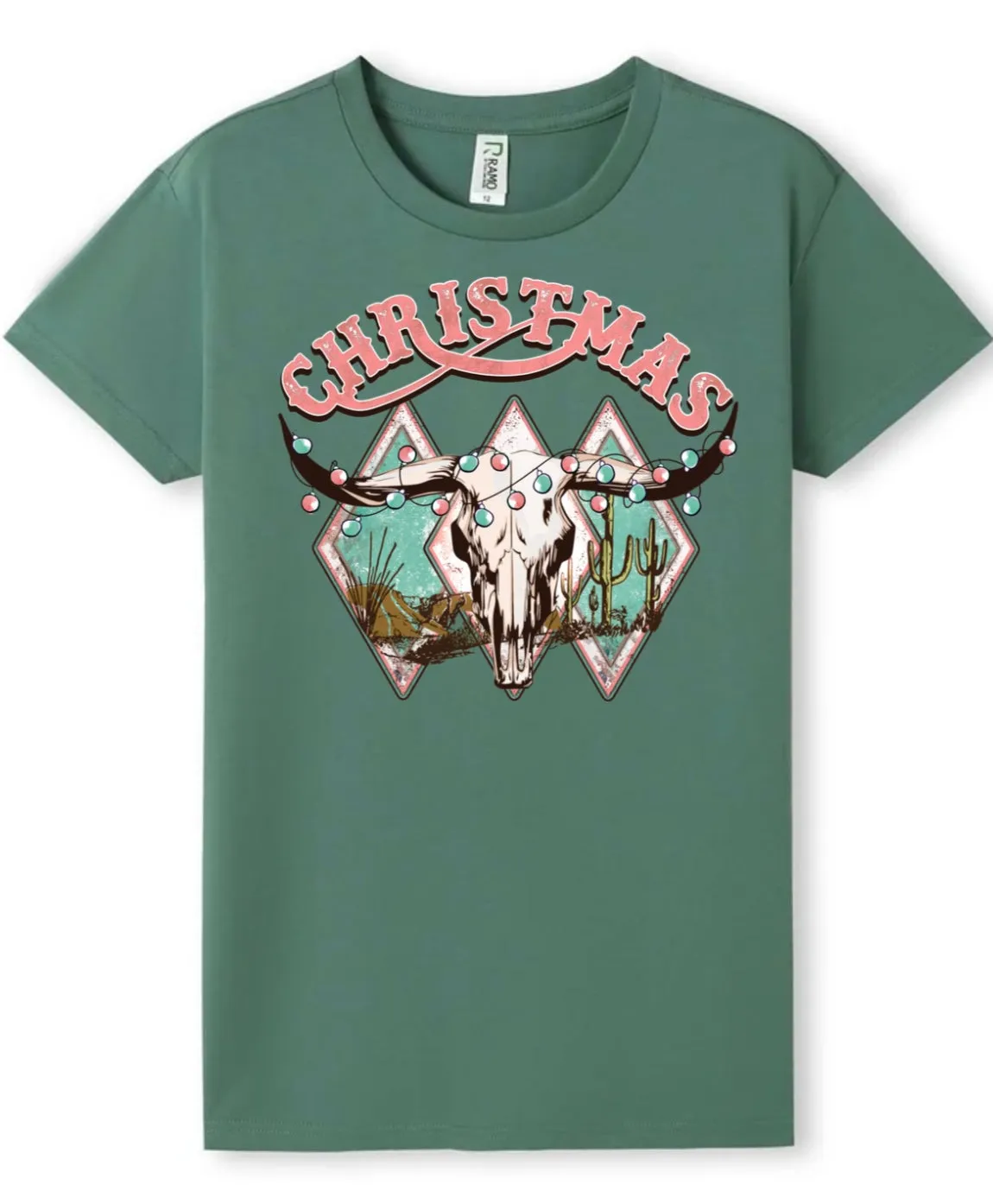 Kids Western Christmas Tee