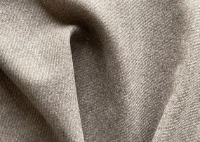 Loro Piana Heathered Smoke & Tan Wool Twill (Made in Italy)