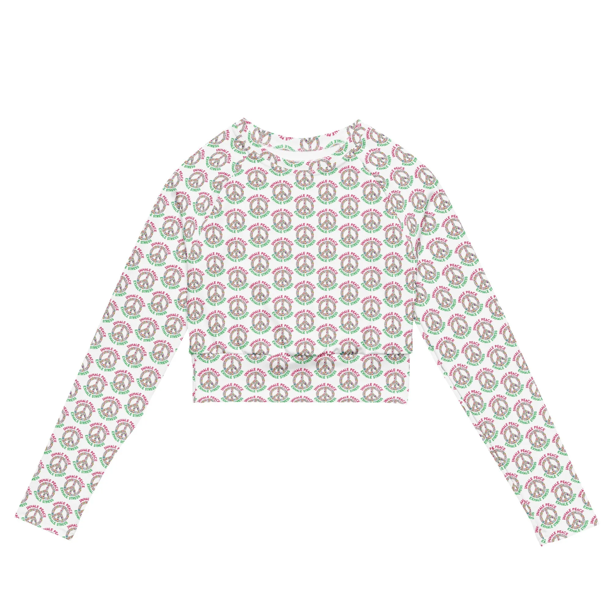 Mindful, Recycled long-sleeve crop top