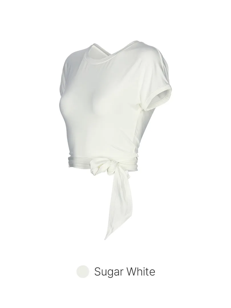 Modal Sustainable Tie-Waist Short Sleeve