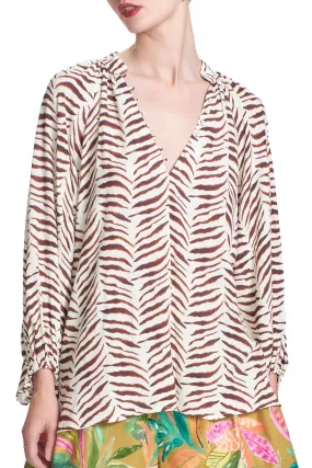 NOEMIE TOP- Zebra- SUSTAINABLE