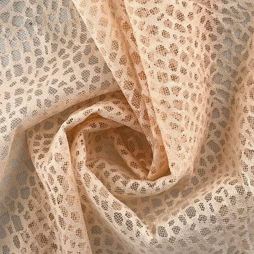 Pale Blush | Alligator Lace Power Mesh Eco Friendly-Recycled - SKU 7151A #S161