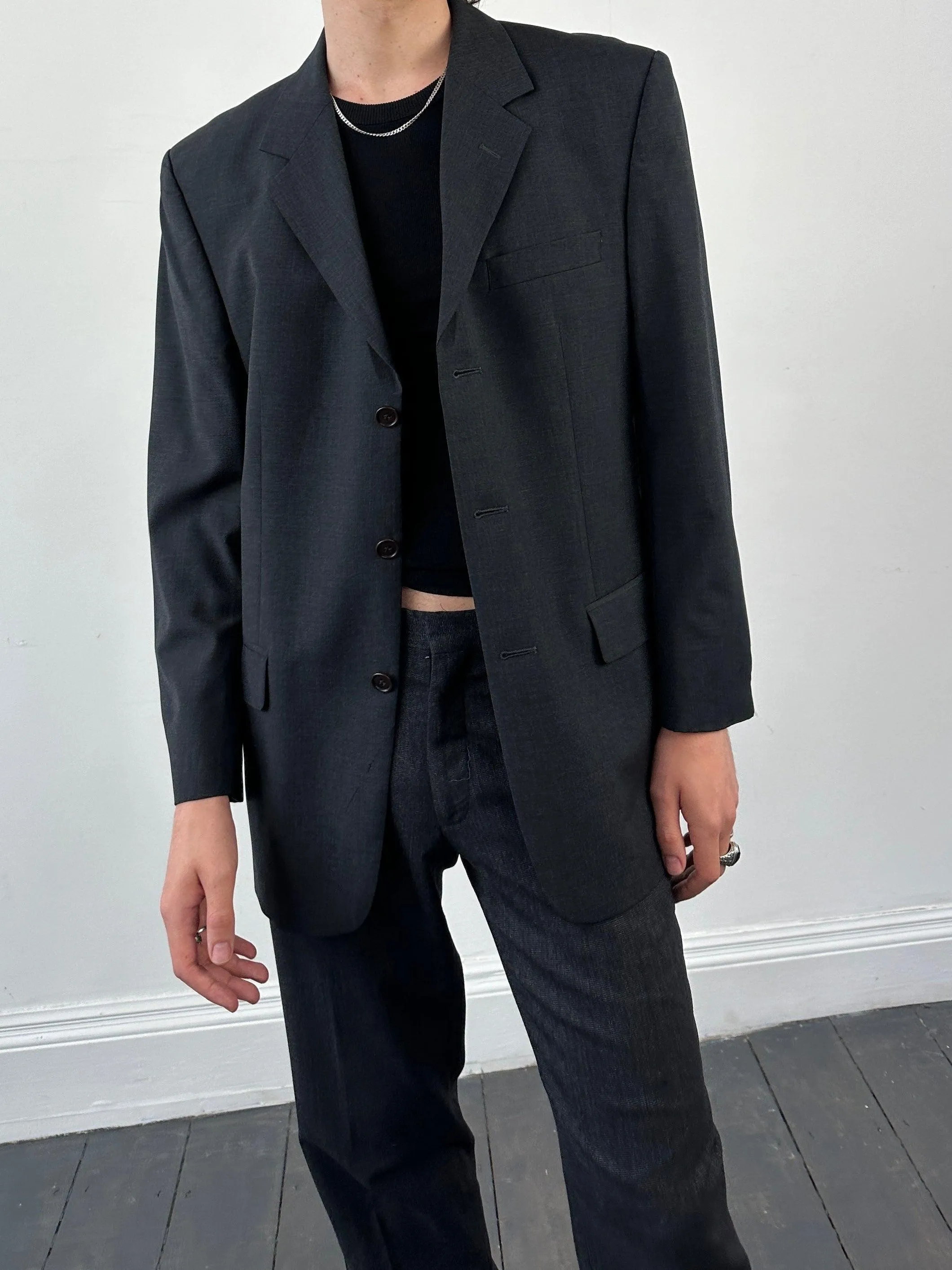 Pierre Balmain Pure Wool Single Breasted Blazer - 40R/L