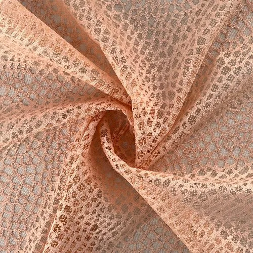 Pink | Alligator Lace Power Mesh Eco Friendly-Recycled - SKU 7151B #S161