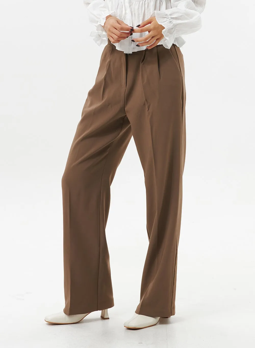 Pintuck Tailored Pants OO312