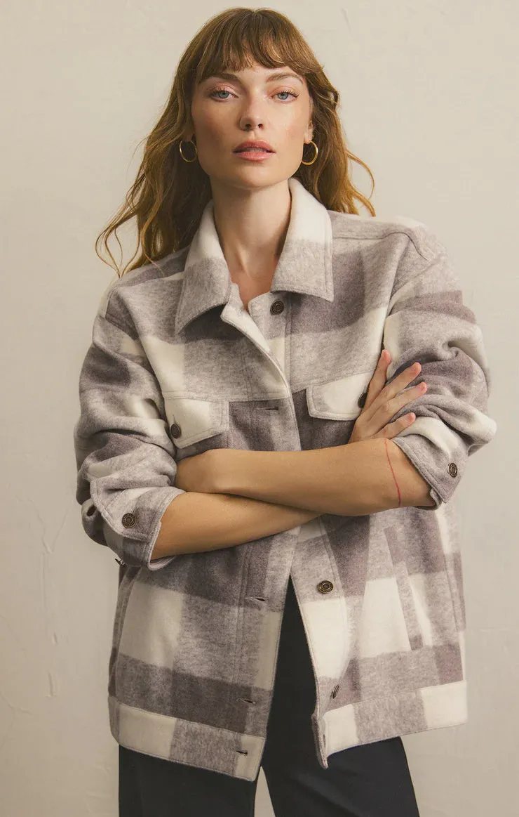 Preston Knit Plaid Jacket