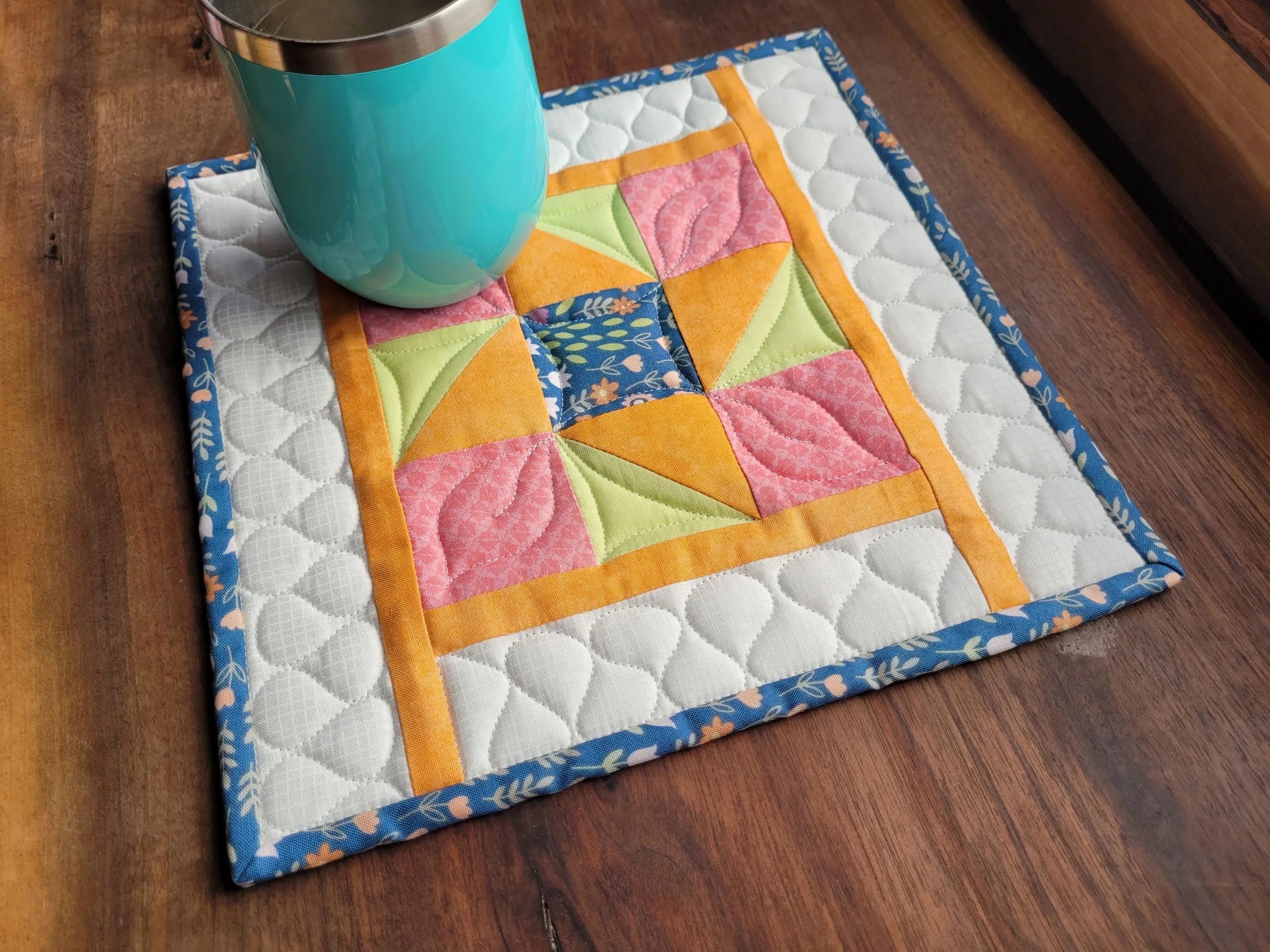 Quilted Hot Mats | Patchwork Potholders | Kitchen Gift