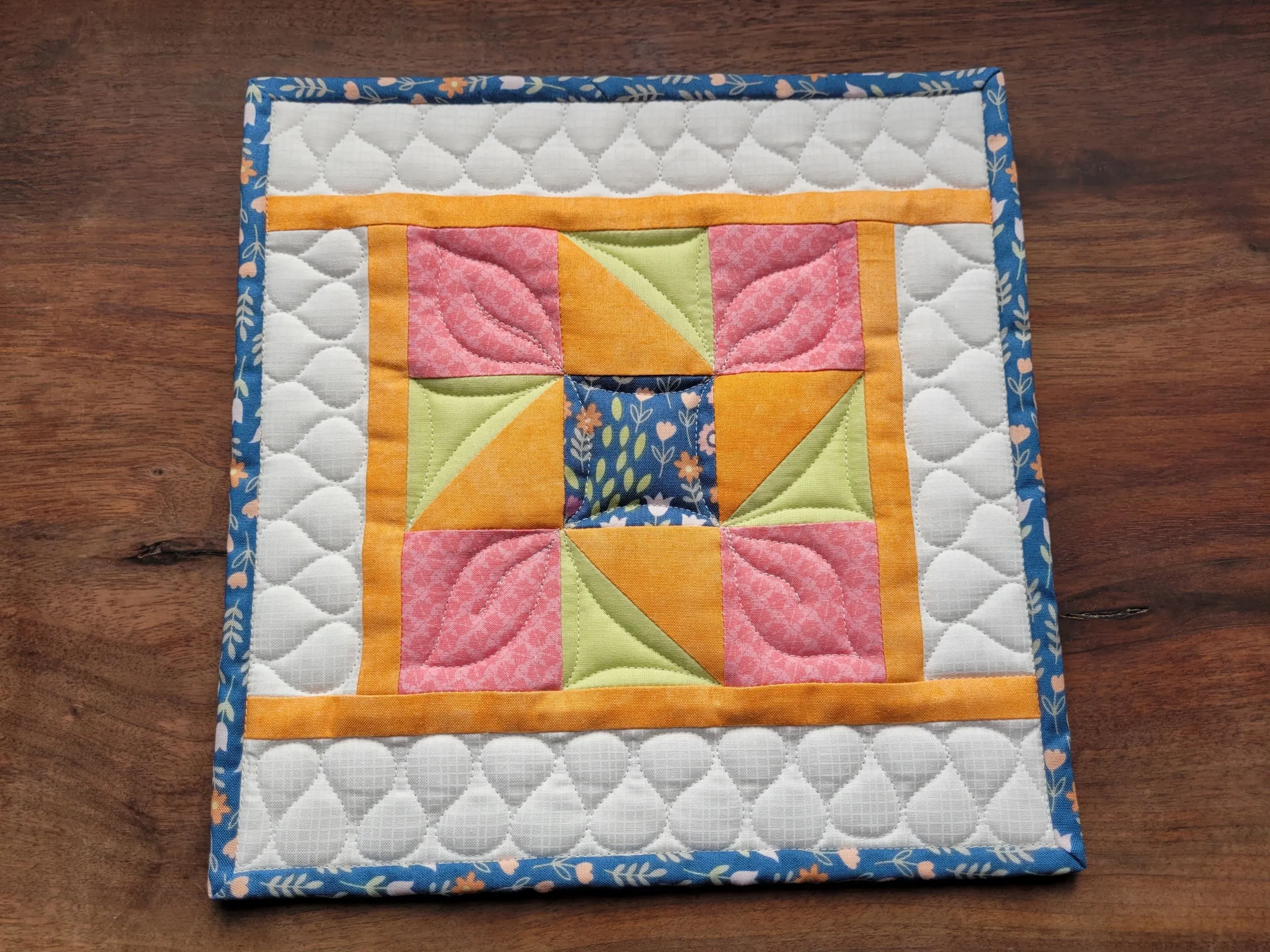 Quilted Hot Mats | Patchwork Potholders | Kitchen Gift