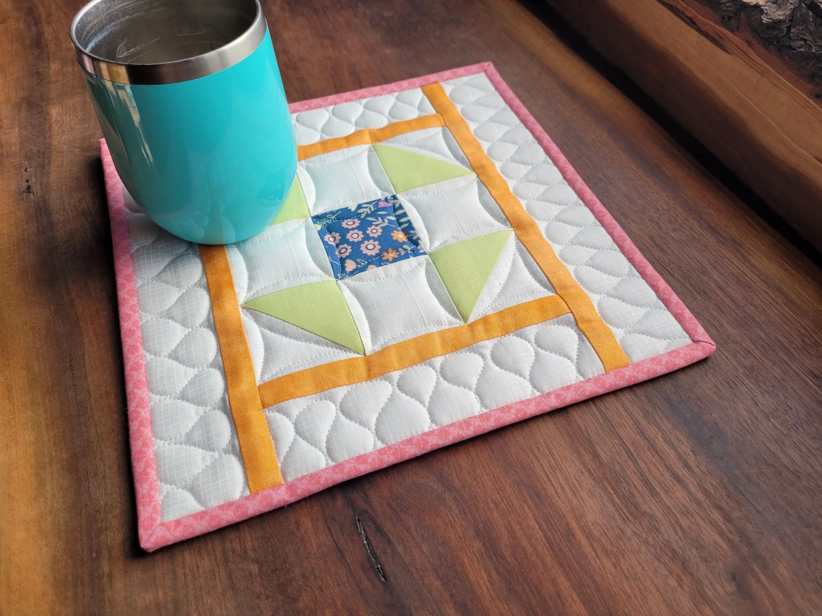 Quilted Hot Mats | Patchwork Potholders | Kitchen Gift