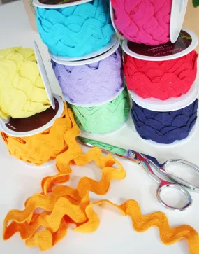 Ric Rac Trim, Various Colours, Large