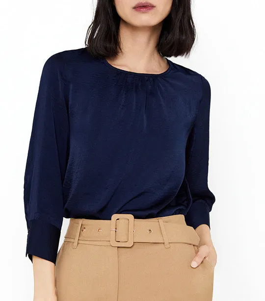 Sustainable Blouse Navy