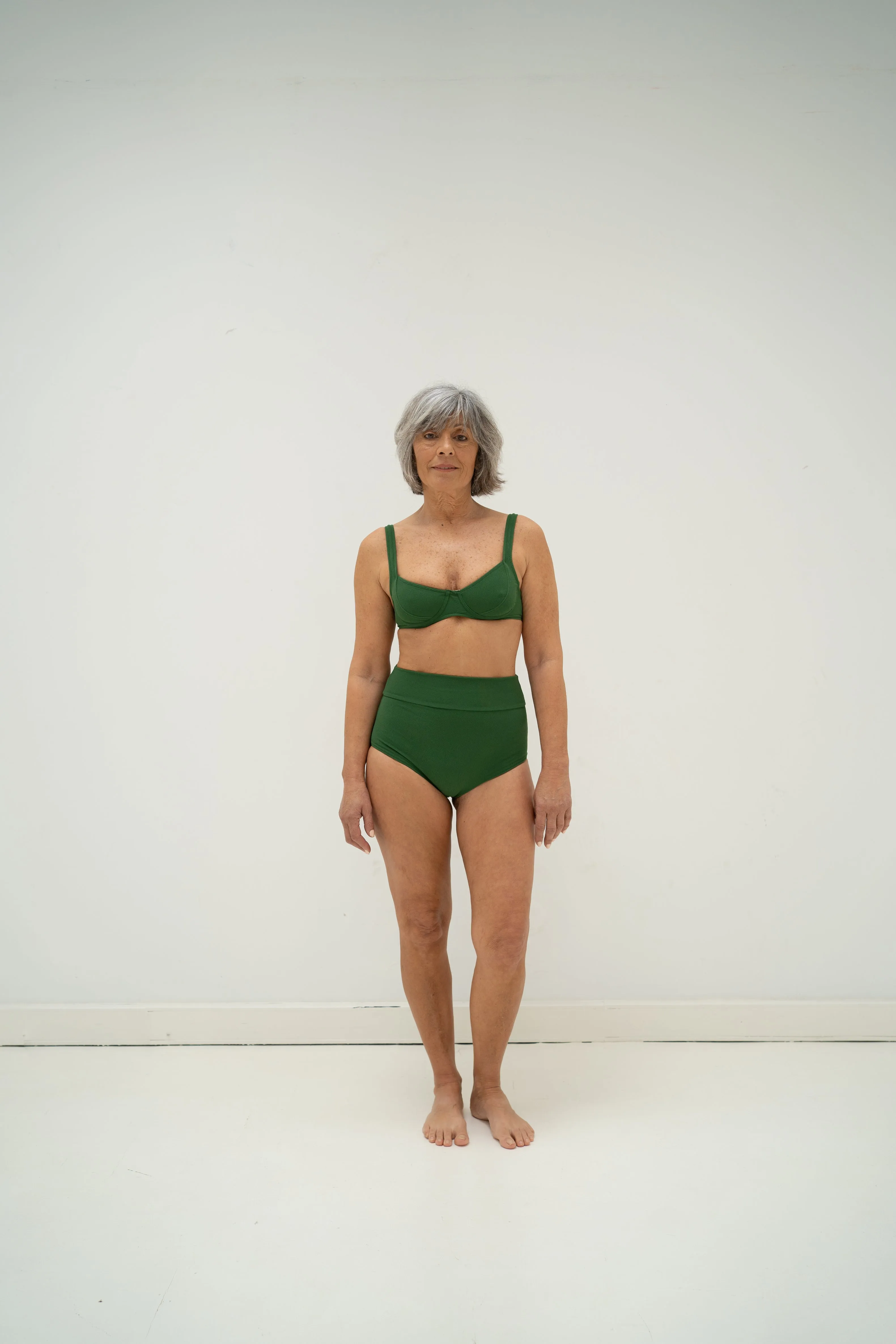 sustainable swimwear top chloe palma green