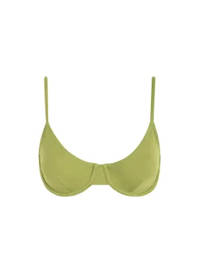 sustainable swimwear top eva x hannah hofinger in green