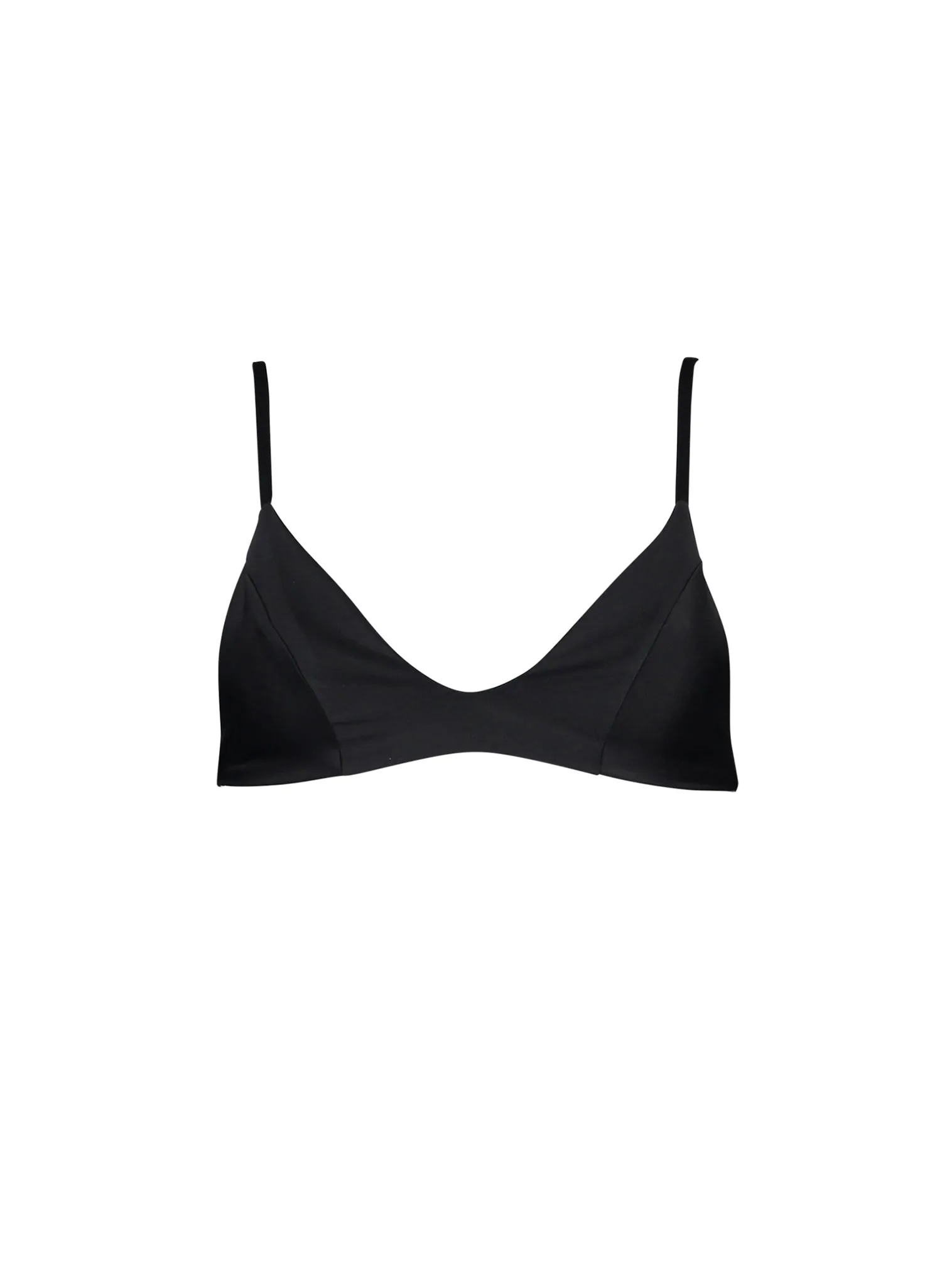 sustainable swimwear top kaya full black