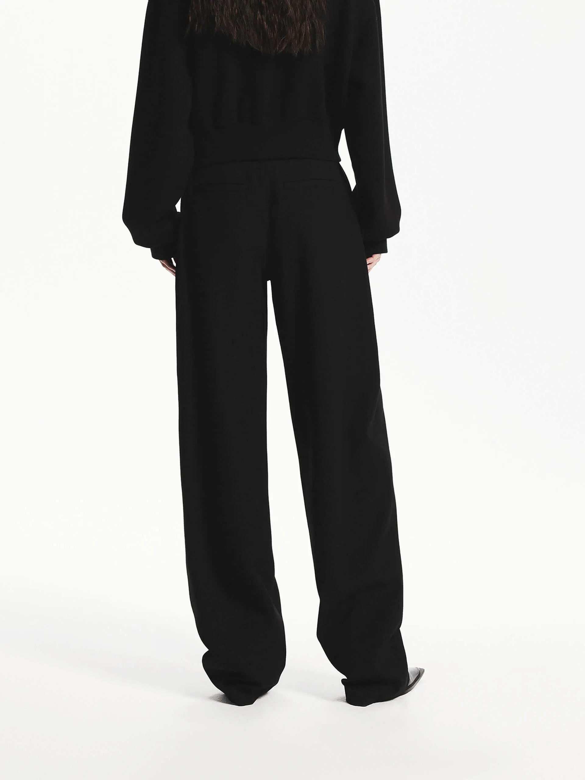 Tailored Wool Blend Pants