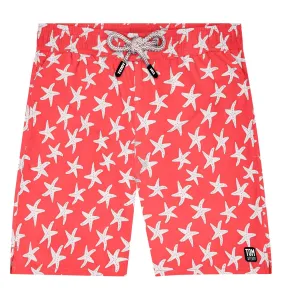 Tom & Teddy Starfish Men Swim Shorts STFRB - Rose/ Blue