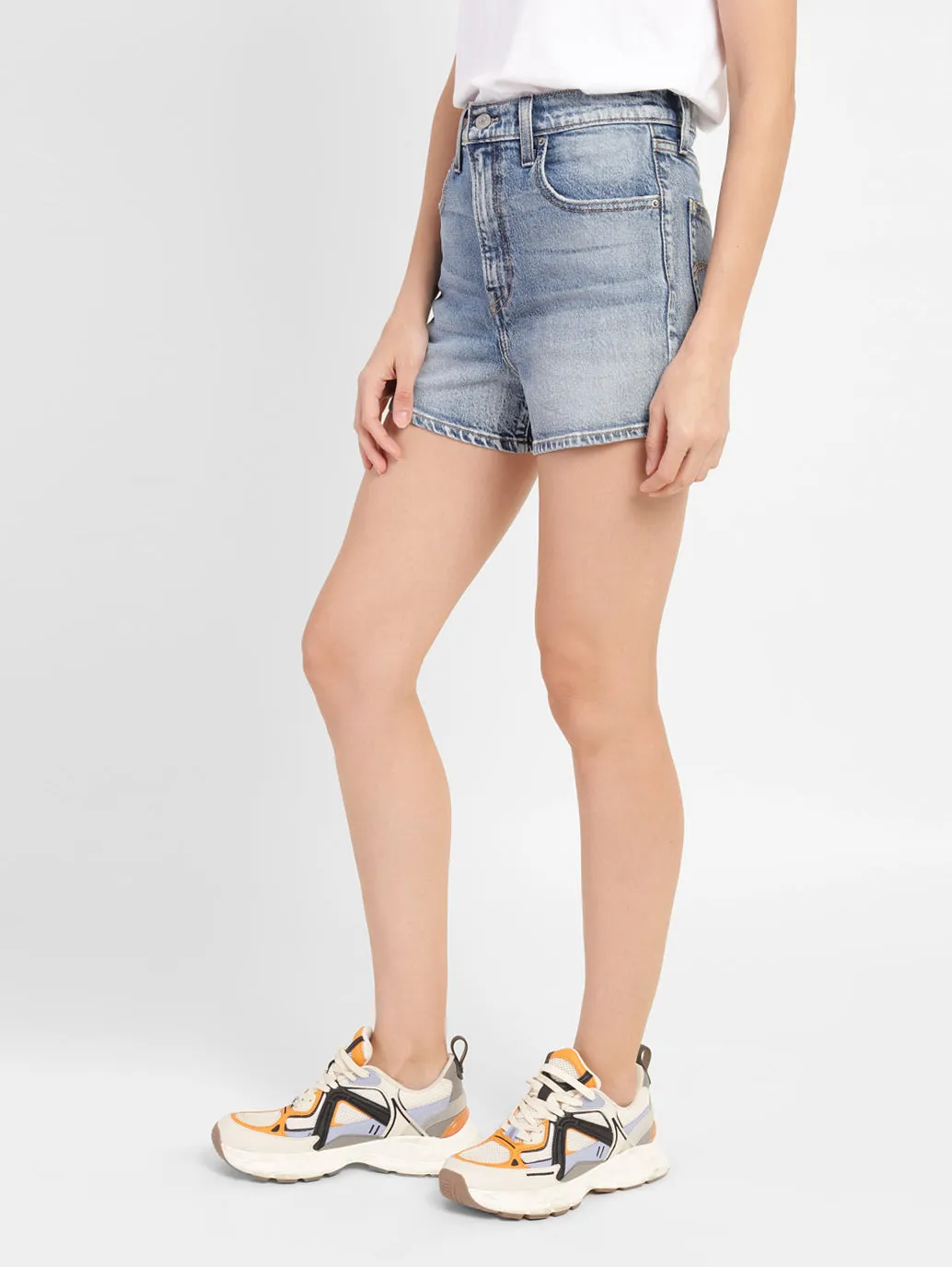 Women's High Rise Skinny Fit Shorts