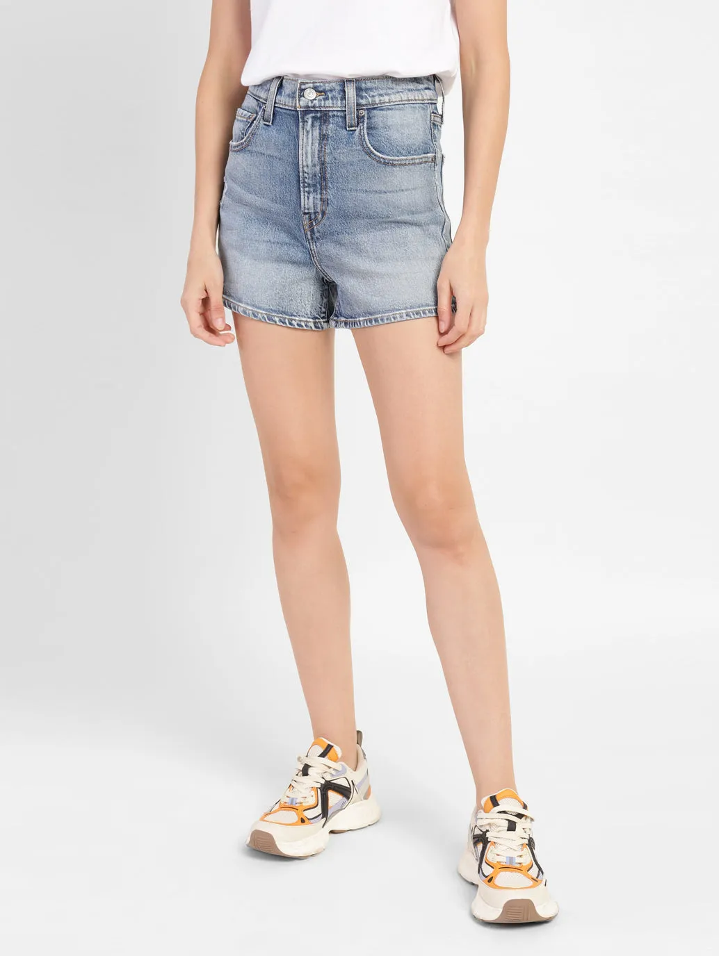 Women's High Rise Skinny Fit Shorts